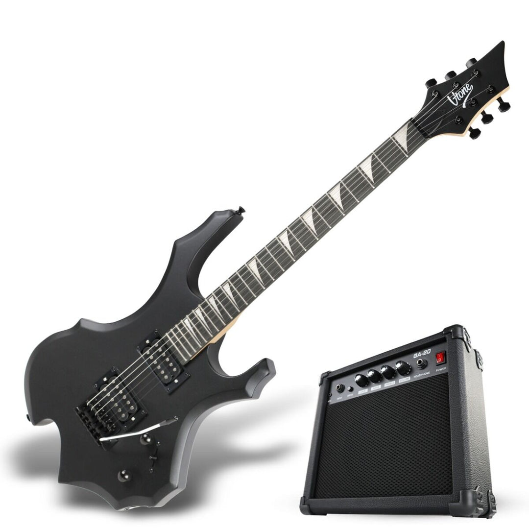 V-TONE EGS 39 MBK pack de guitare électrique 4/4, noir
