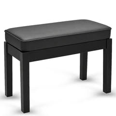 V-TONE Banquette de piano et de Craviers avec rangement, noire