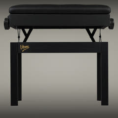 V-TONE Banquette de piano et de Craviers avec rangement, noire