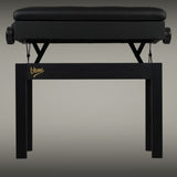 V-TONE Banquette de piano et de Craviers avec rangement, noire