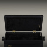 V-TONE Banquette de piano et de Craviers avec rangement, noire