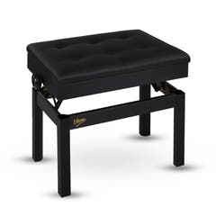 V-TONE Banquette de piano et de Craviers avec rangement, noire