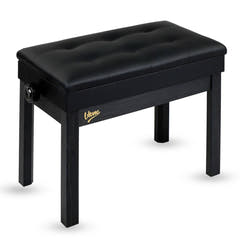 V-TONE Banquette de piano et de Craviers avec rangement, noire