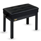 V-TONE Banquette de piano et de Craviers avec rangement, noire