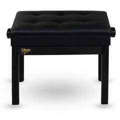 V-TONE Banquette de piano et de Craviers avec rangement, noire