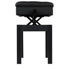 V-TONE Banquette de piano et de Craviers avec rangement, noire