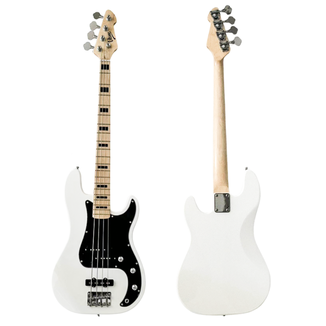 V-TONE PJB46 WH Basse électrique 4/4, blanche