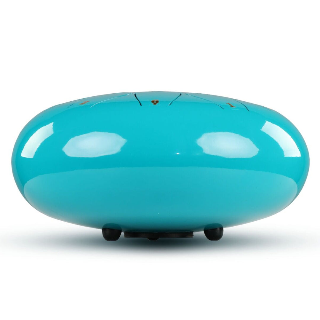 Tongue Drum 12" Cyan avec housse (13 notes gamme de C)