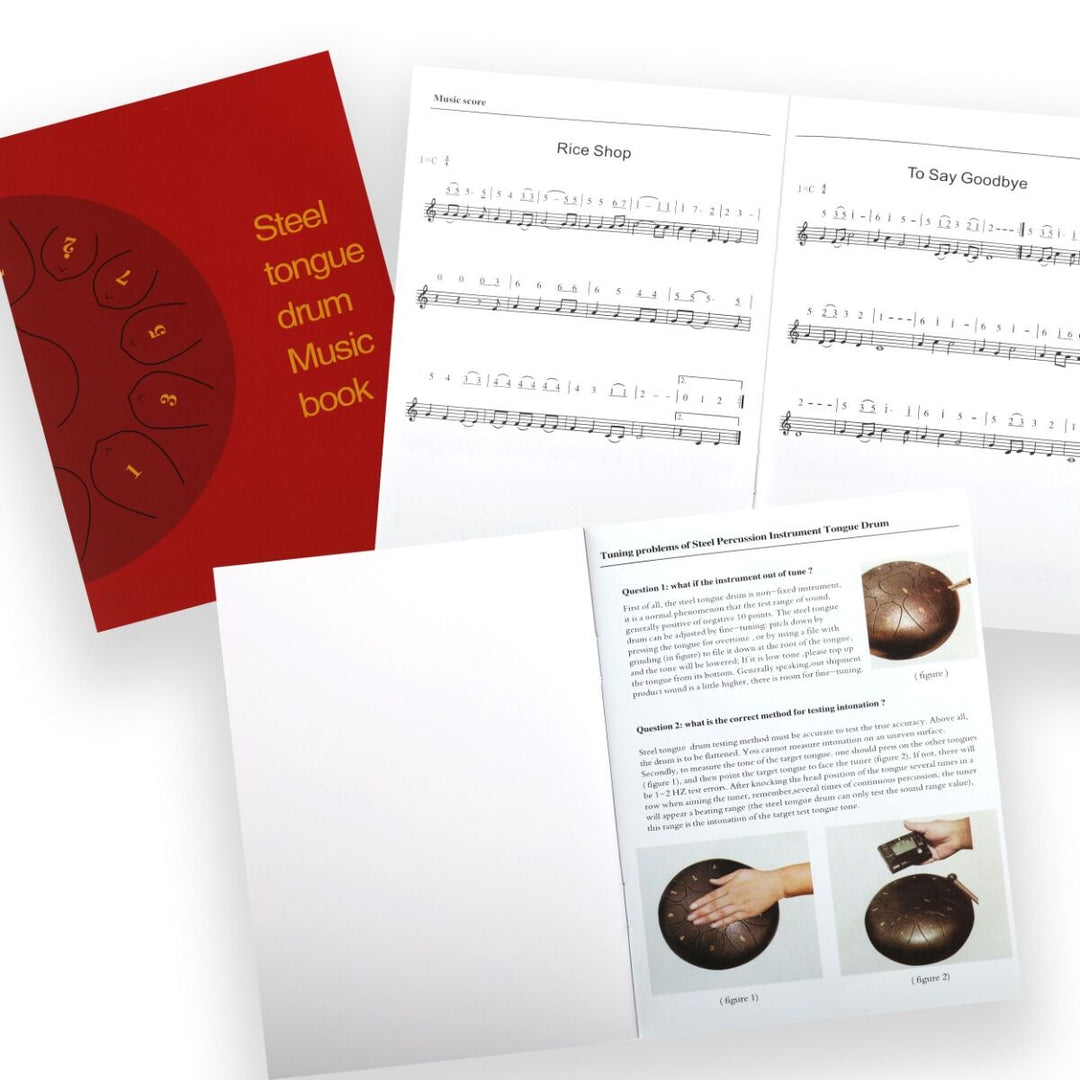 Tongue Drum 8" Cyan avec sac (11 notes gamme de Do)