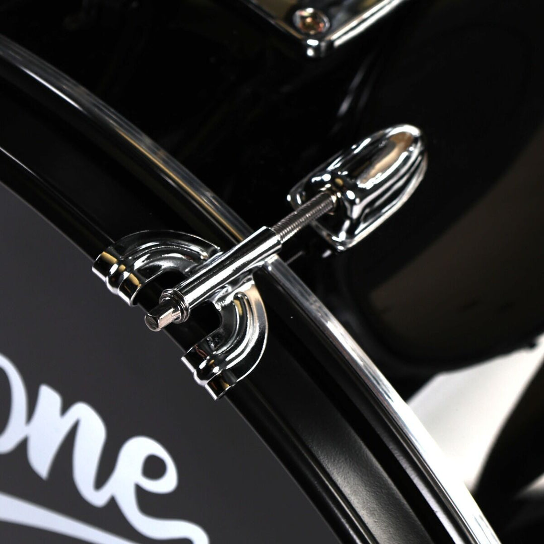 V-TONE VD KIT PRO Set de batterie acoustique – Noir avec Baguettes de Baterie & tabouret de batterie