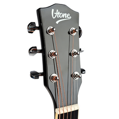 V-TONE VEAG1 CE BK guitare électro-acoustique 4/4 dreadnought cutaway noire