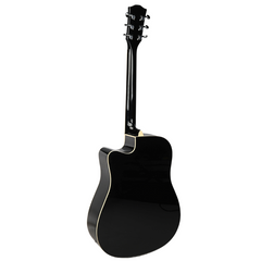 V-TONE VEAG1 CE BK guitare électro-acoustique 4/4 dreadnought cutaway noire