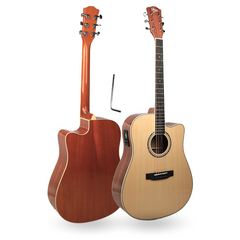 V-TONE VEAG1 CE NT Guitare électro-acoustique 4/4 Dreadnought Cutaway – Naturel