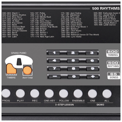 V-TONE VK-500 61L Craviers – 61 touches avec fonction d'apprentissage LED pour enfants et débutants