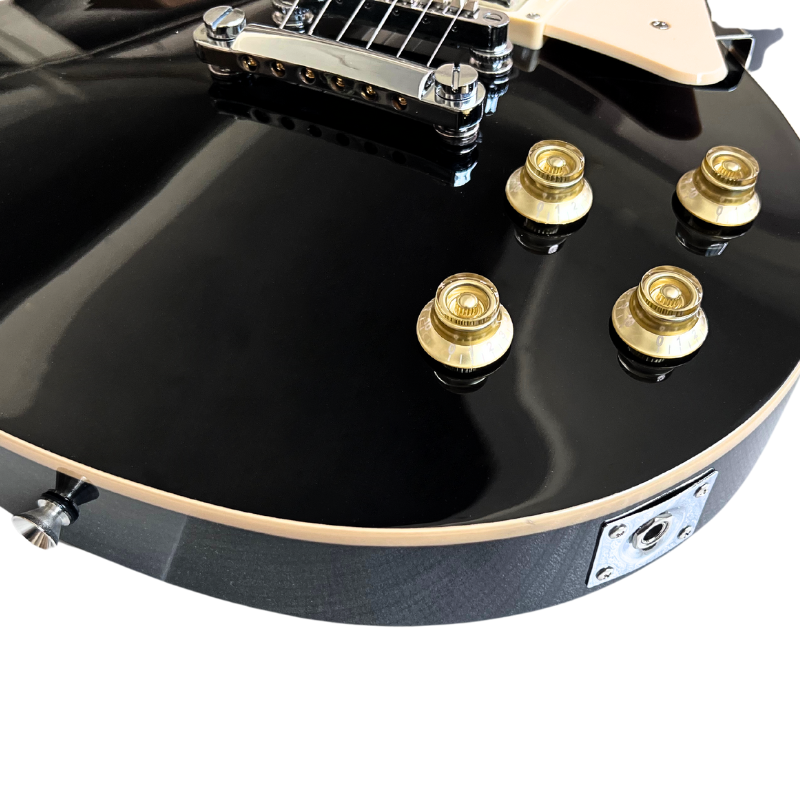 V-TONE VLP1 BK Guitares électrique 4/4 Les Paul HH – Black Gloss