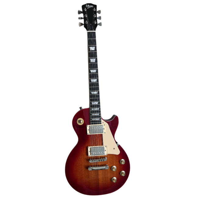 V-TONE VLP1 BS Guitare électrique 4/4 Les Paul Honey-Wine