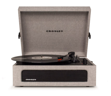 Crosley Voyager Platine Vinyle Bluetooth bidirectionnel (Gris)