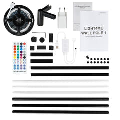 LIGHT4ME VÆGSTANG 1 lampe de sol d’angle sur pied