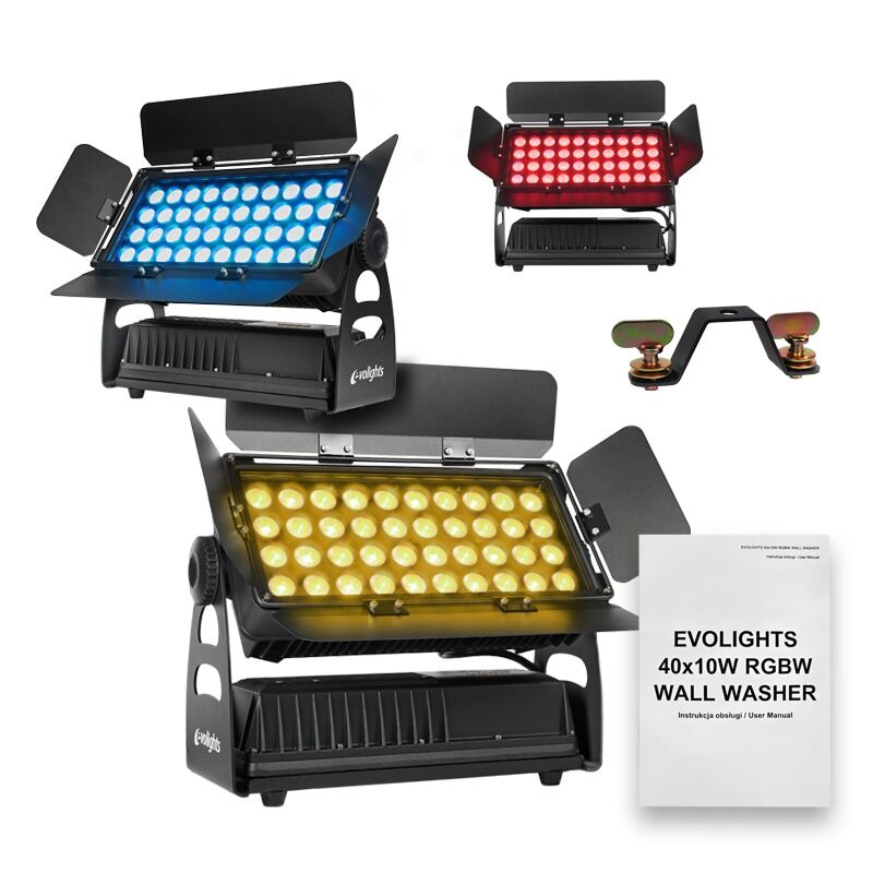 Evolights 40x10W RGBW wall washer – IP65