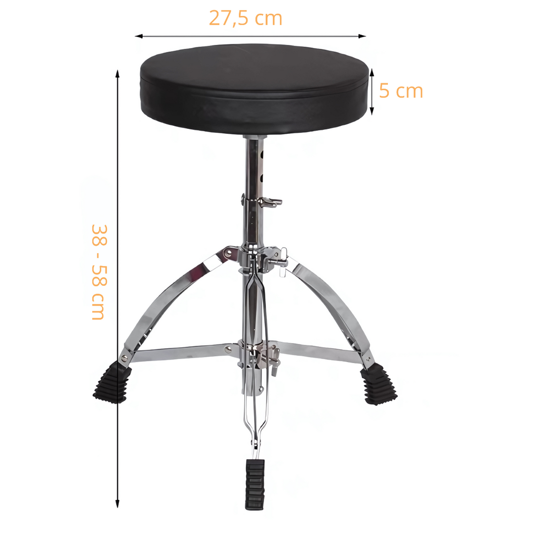 Tabouret de batterie pour enfant 38-58 cm. 50 kg.
