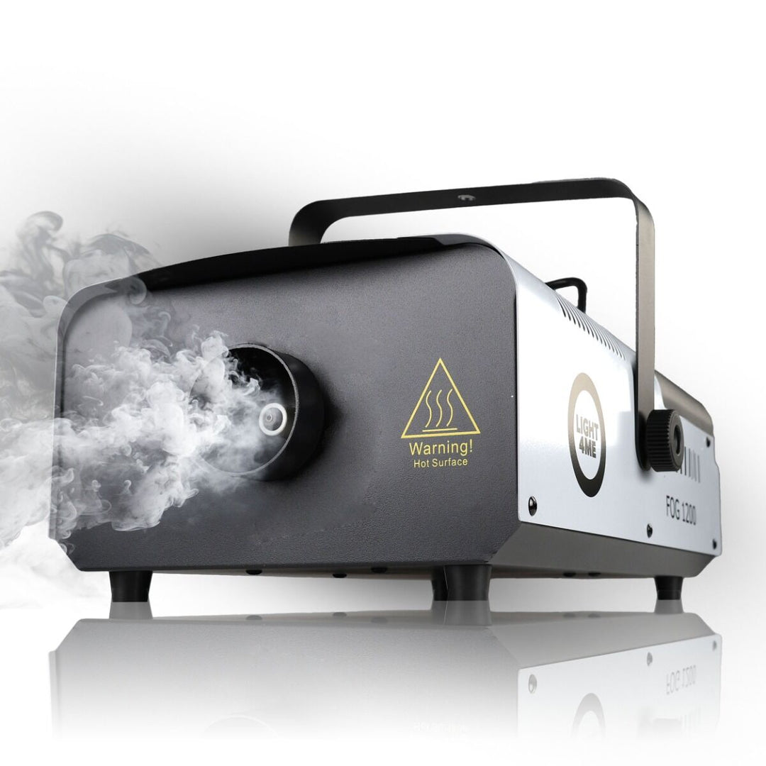 Light4Me Machine à brouillard 1200 1200W avec télécommande sans fil & filaire