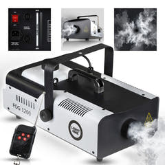 Light4Me Machine à brouillard 1200 1200W avec télécommande sans fil & filaire