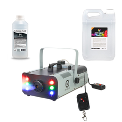 Light4Me FM 1500 LED Machine à brouillard 1500W bundle