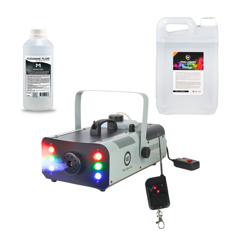 Light4Me FM 1500 LED Machine à brouillard 1500W bundle