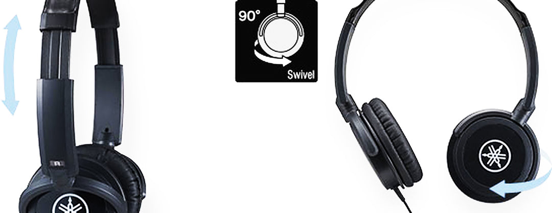Yamaha HPH-100B On-Ear Casque d'Étude (Noir)